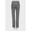 Gray wool trousers