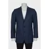 Men's blue wool jacket