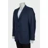 Men's blue wool jacket