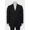 Men's black wool jacket