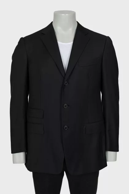 Men's black wool jacket