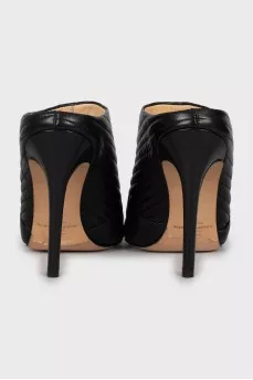 Stiletto heels with open heels