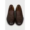 Men's brown leather loafers