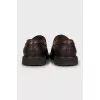 Men's brown leather loafers