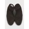 Men's brown leather loafers
