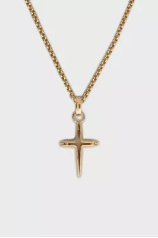Gold cross pendant