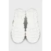Beige high-soled sneakers