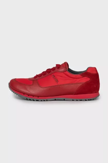 Men's red sneakers