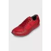 Men's red sneakers