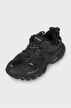 Track sneakers in black