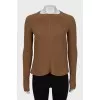 Brown sweater made of wool and cashmere