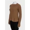 Brown sweater made of wool and cashmere