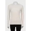 Ribbed long sleeve slim fit