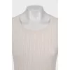 Ribbed long sleeve slim fit