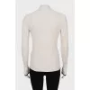 Ribbed long sleeve slim fit