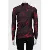 Red tight long sleeve