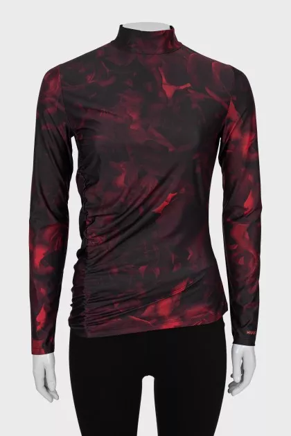 Red tight long sleeve