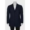 Men's pinstripe wool jacket