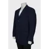 Men's pinstripe wool jacket