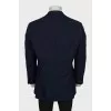 Men's pinstripe wool jacket