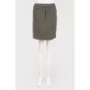 Melange straight skirt