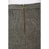 Melange straight skirt