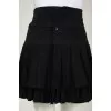 Crying skirt at a high waist