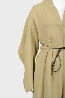 Linen cloak under the belt