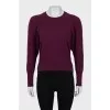 Fitted purple jumper