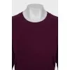 Fitted purple jumper