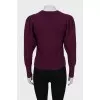 Fitted purple jumper
