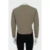 Cropped sweatshirt with embroidery