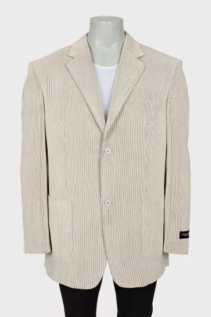 Men's wool corduroy jacket