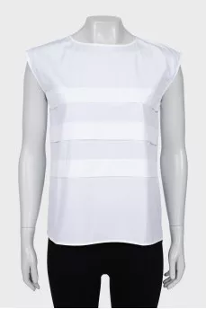 White A-line blouse