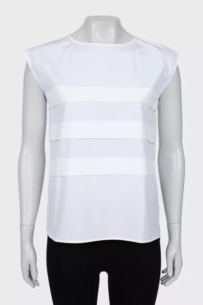 White A-line blouse