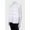White A-line blouse