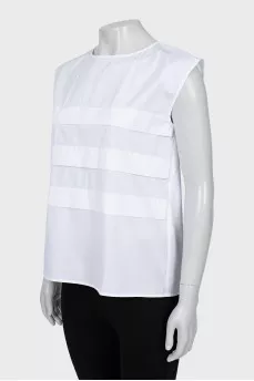 White A-line blouse