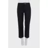 Cropped wool trousers
