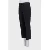 Cropped wool trousers