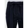 Striped wool and cashmere trousers
