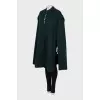 Green wool cape