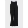 Straight high waist trousers