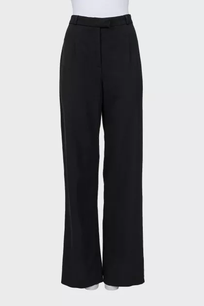 Straight high waist trousers
