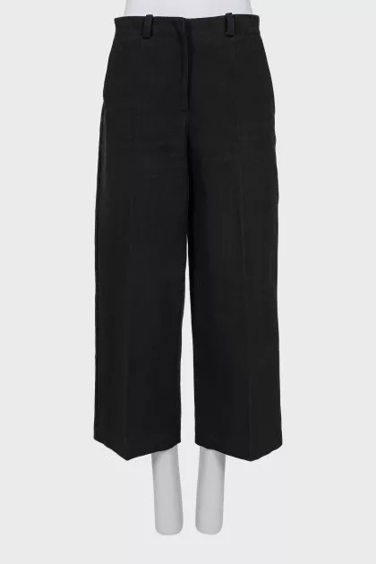 Black wide leg jeans