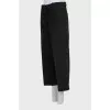 Black wide leg jeans