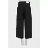 Black wide leg jeans