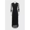 Beaded embroidery dress with tag