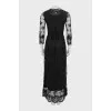 Beaded embroidery dress with tag