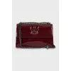 Embossed leather bag