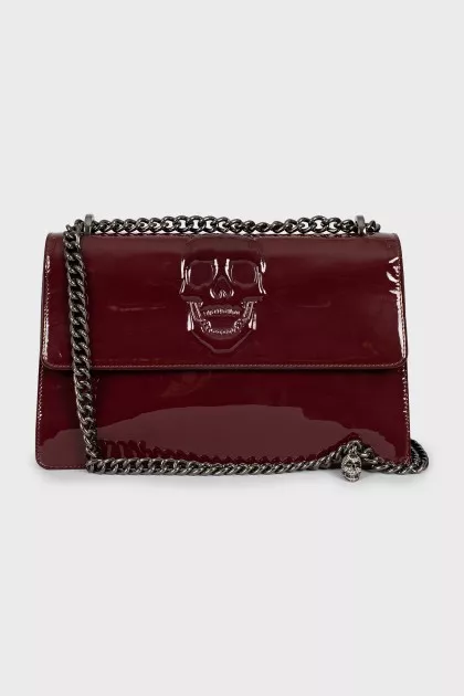 Embossed leather bag